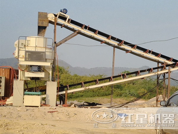 120tph建筑用砂制砂機生產現(xiàn)場