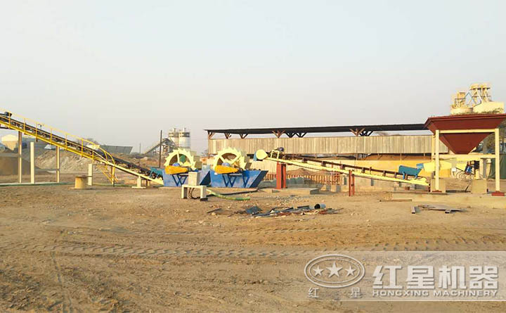 洗砂機安裝、調(diào)試現(xiàn)場